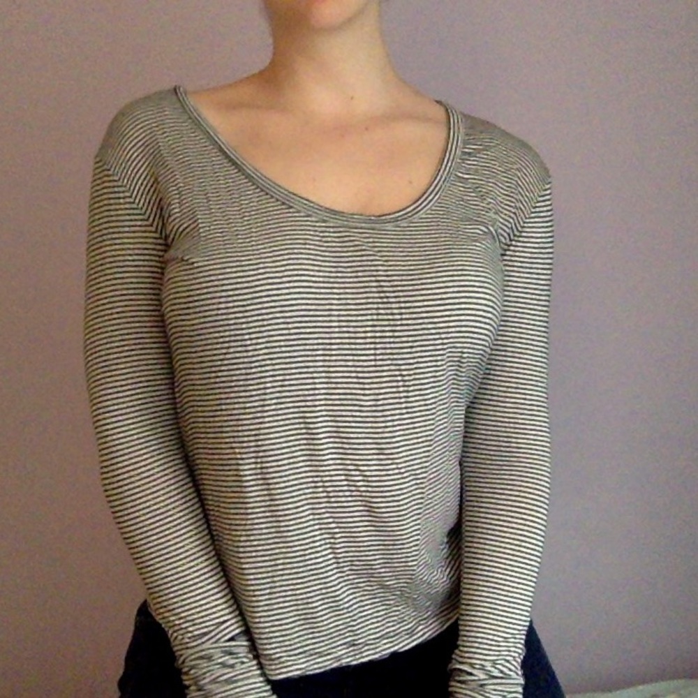 Brandy Melville stripped long sleeve top